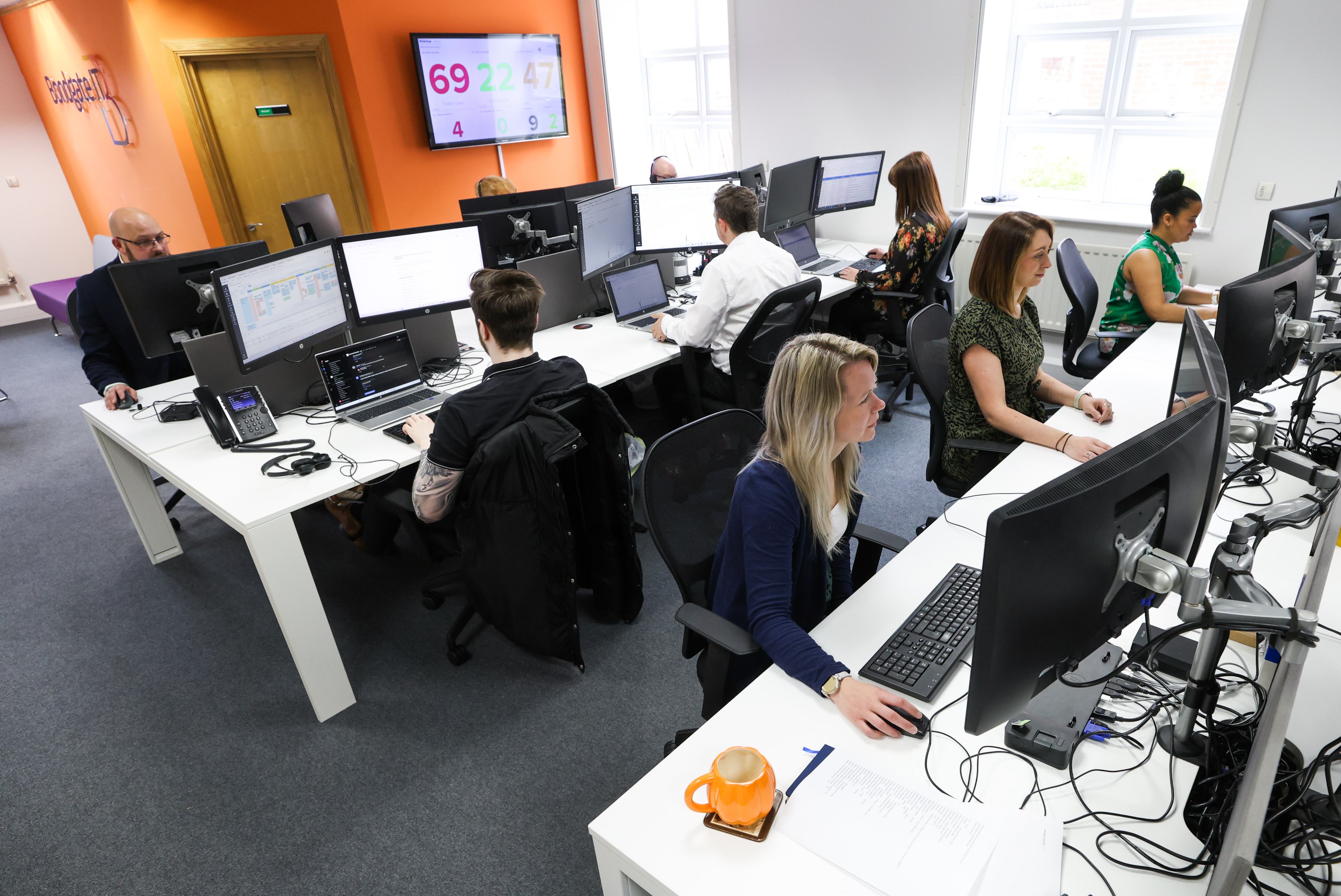The Bondgate IT team at the Darlington office