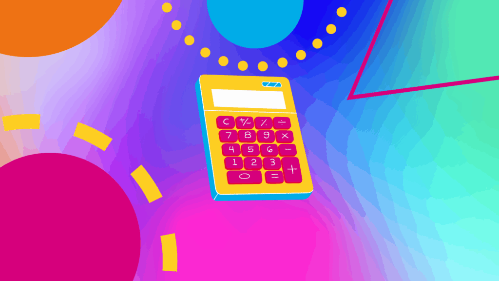 Downtime Calculator on a coloured background