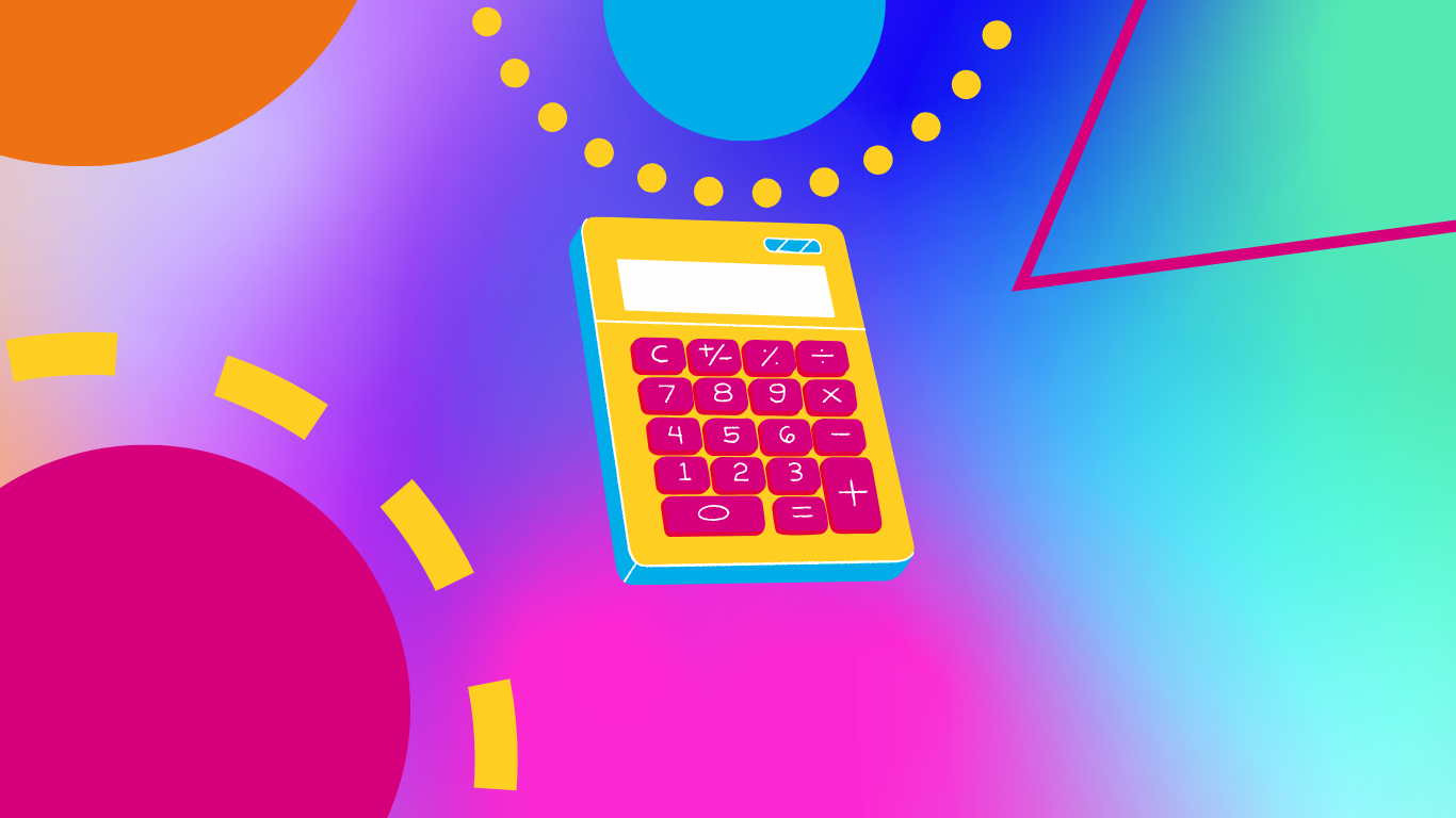 Downtime Calculator on a coloured background
