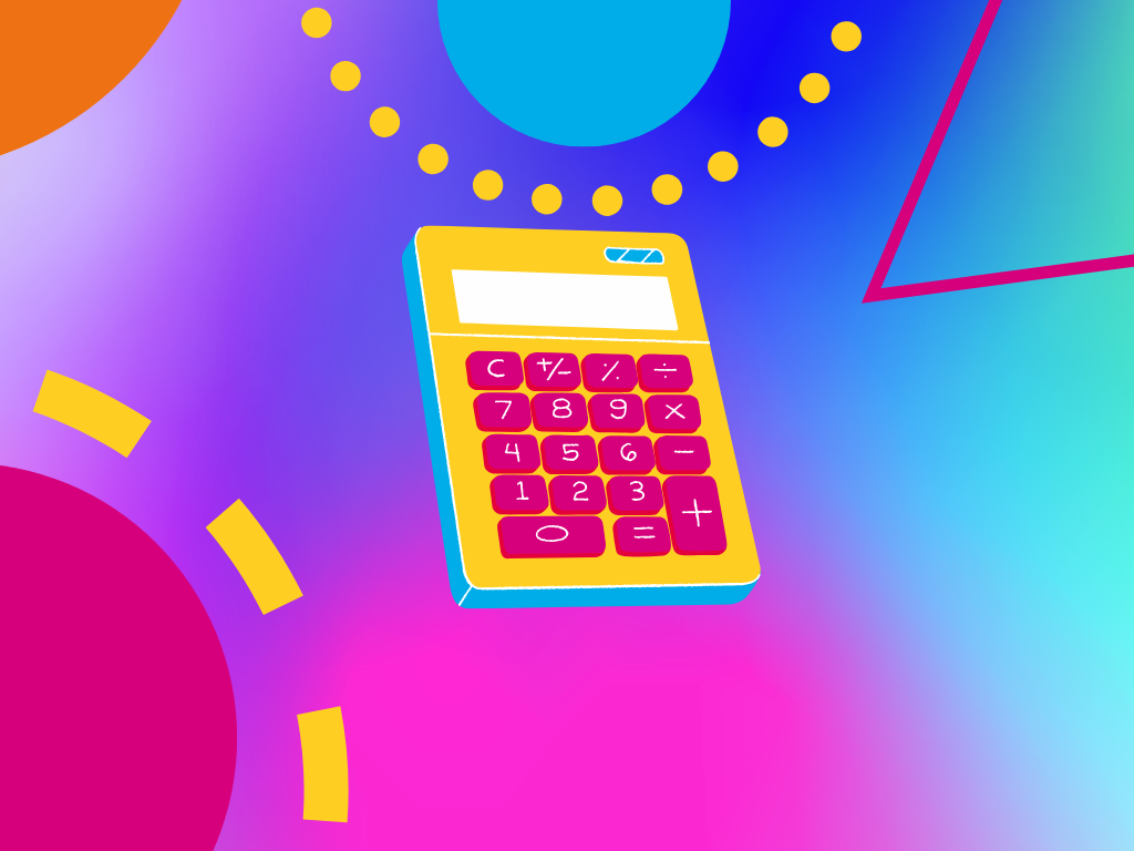 Downtime Calculator on a coloured background