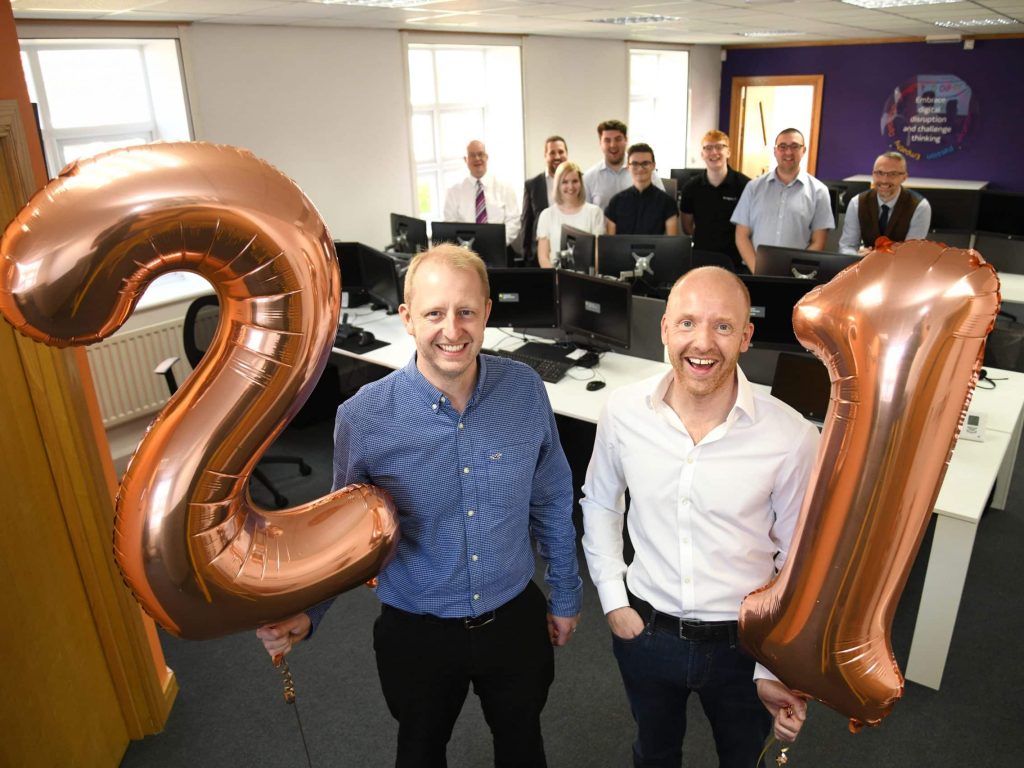 Bondgate IT team, celebrating 21st anniversary