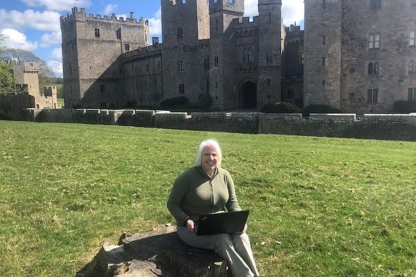 Raby Castle’s curator, Julie Biddlecombe-Brown, demonstrates the agility of remote working
