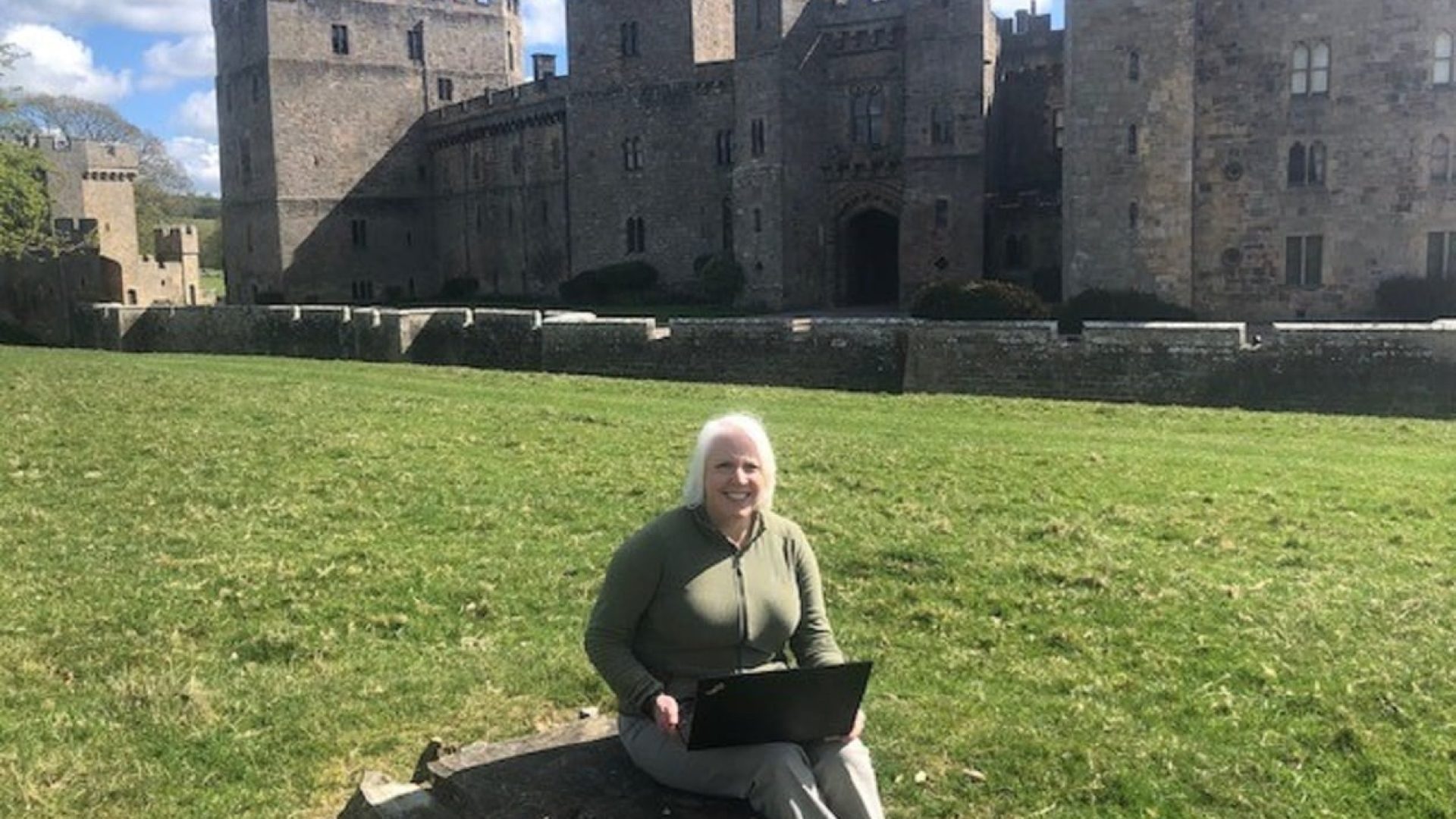 Raby Castle’s curator, Julie Biddlecombe-Brown, demonstrates the agility of remote working